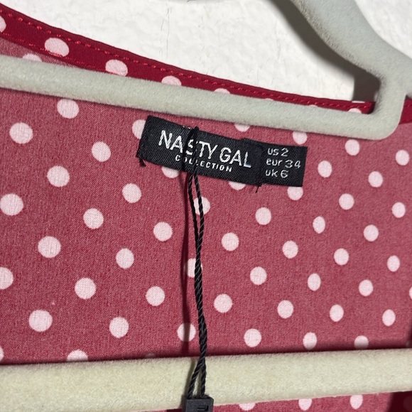 Nasty Gal red polka dot midi dress - Picture 5 of 7